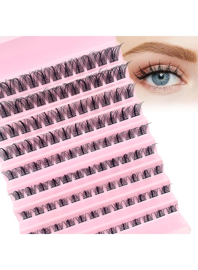 ChicAbode Lash Clusters 108 Pcs Eyelash Extension D Curl Individual Lashes Wispy Cluster Lashes Natural Look 8-16MM Manga Eyelash Cluster DIY Lash Extension at Home - Image 1